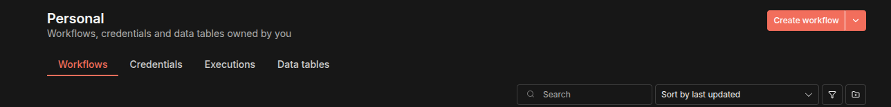Création d'un workflow