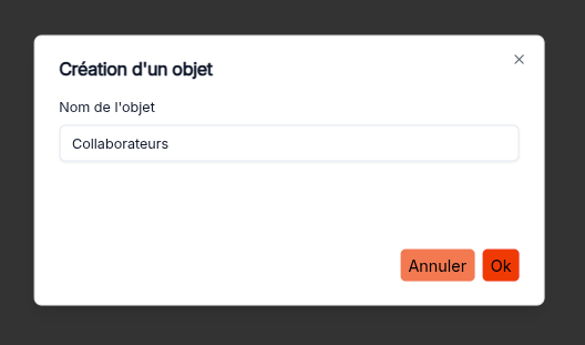 Object creation
